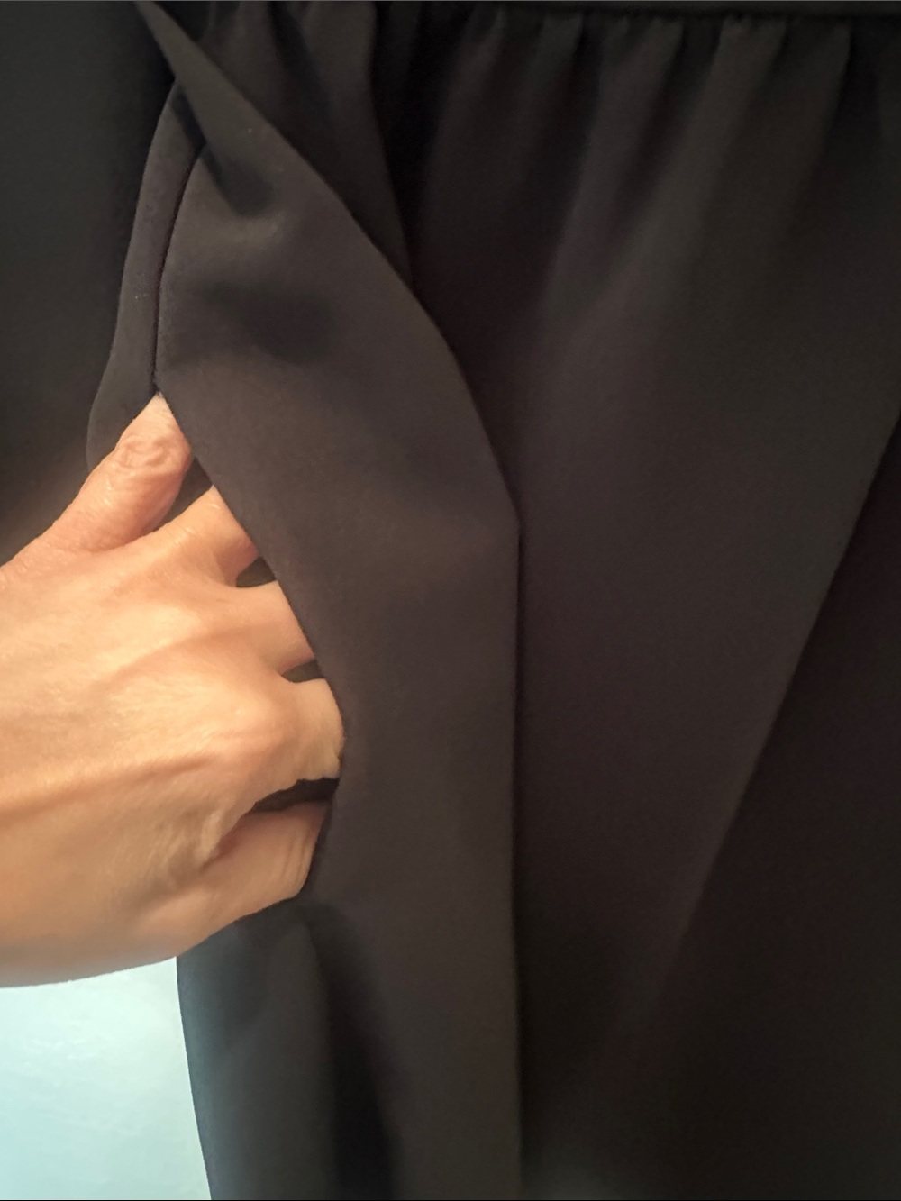kate spade Black Long-Sleeve Wrap-Style Dress - Picture 5 of 9